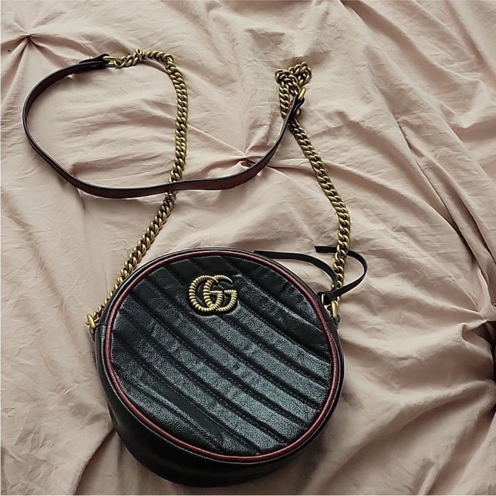 Gucci Black and Gold Crossbody Bag
